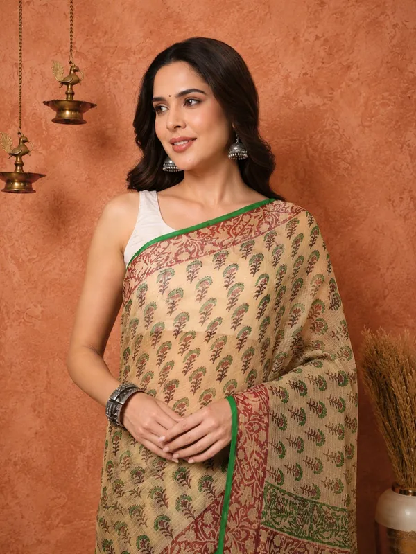 Rangmaati_Kota_Doria_Hand_Block_Print_Nostalgic_Saree