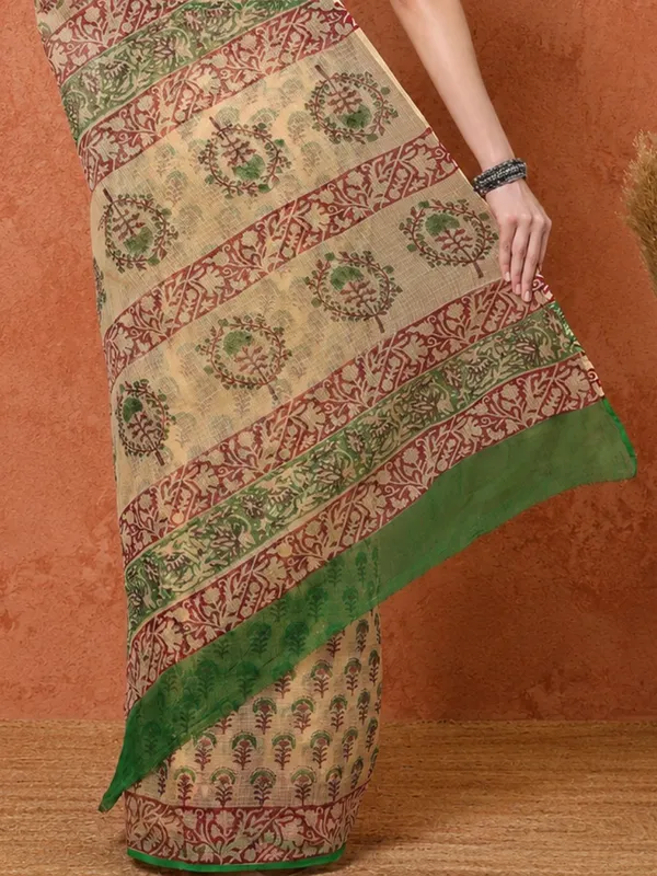 Rangmaati_Kota_Doria_Hand_Block_Print_Nostalgic_Saree