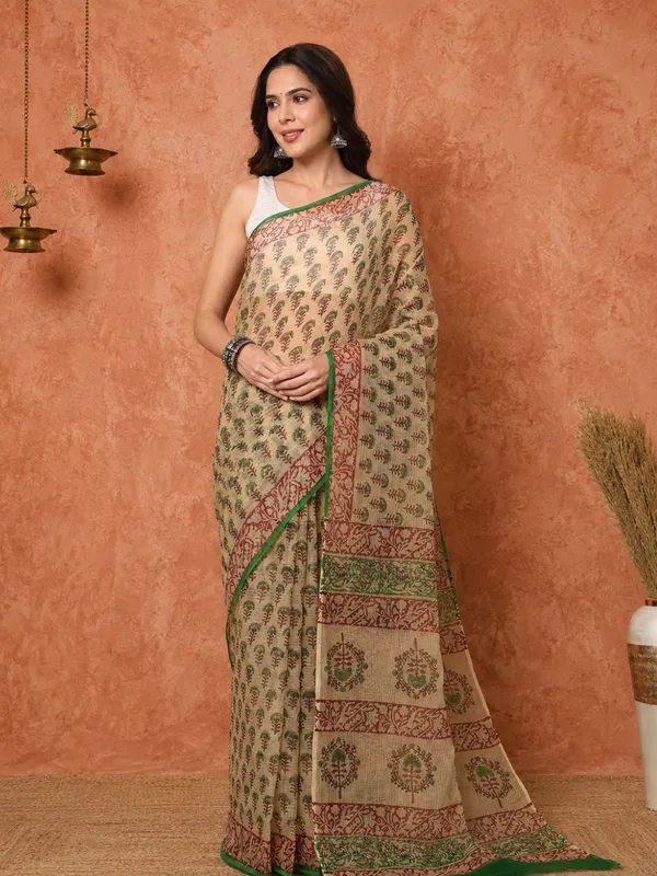 Rangmaati_Kota_Doria_Hand_Block_Print_Nostalgic_Saree