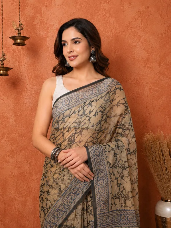 Rangmaati_Kota_Doria_Hand_Block_Print_Ethereal_Saree