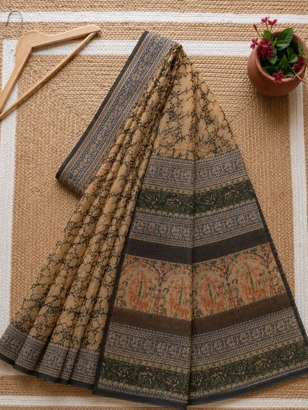 Rangmaati_Kota_Doria_Hand_Block_Print_Ethereal_Saree