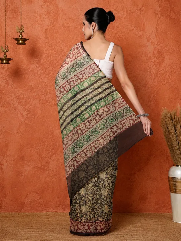 Rangmaati_Kota_Doria_Hand_Block_Print_Lively_Saree