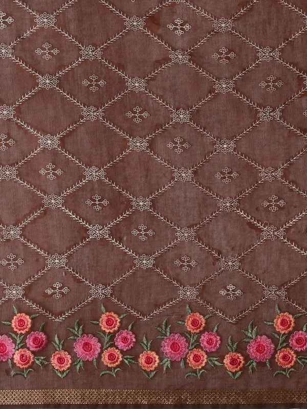 Dhaaga_Roop_Kota_Silk_Ghicha_Stripe_Saree_Brown