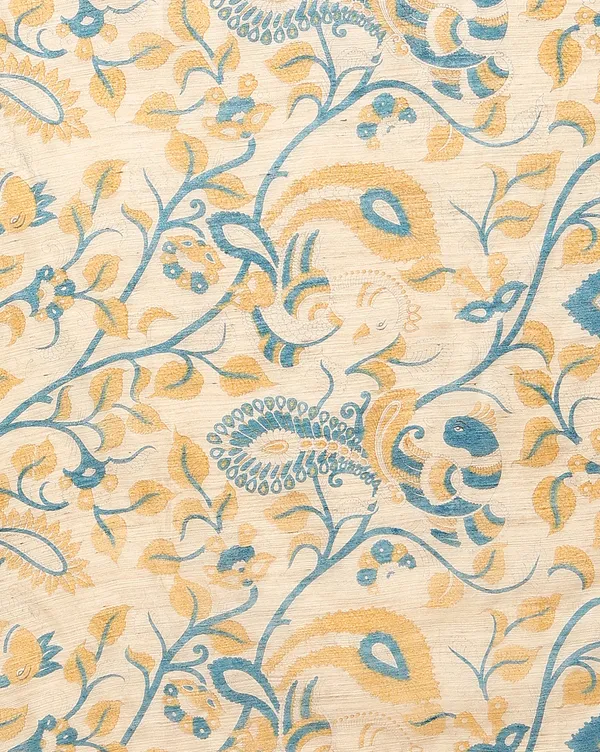 Rangini_Madhubani_Banswara_Cotton_Silk_Saree_Soft_Beige