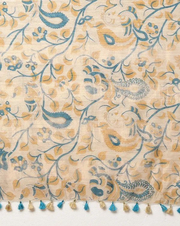 Rangini_Madhubani_Banswara_Cotton_Silk_Saree_Soft_Beige