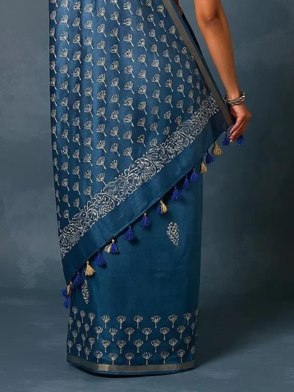 Nargis_Ki_Roshini_Katan_Silk_Blockprint_Saree_Steel_Blue