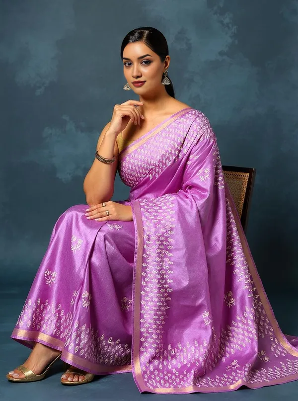 Nargis_Ki_Roshini_Katan_Silk_Blockprint_Saree_Soft_Lavendar