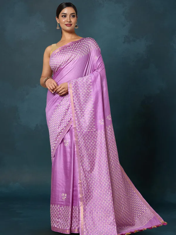 Nargis_Ki_Roshini_Katan_Silk_Blockprint_Saree_Soft_Lavendar