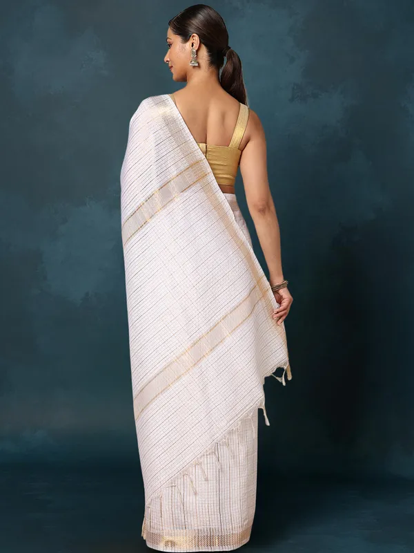Rangrez_Katan_Silk_Hand_Dyed_Saree_Ivory_White