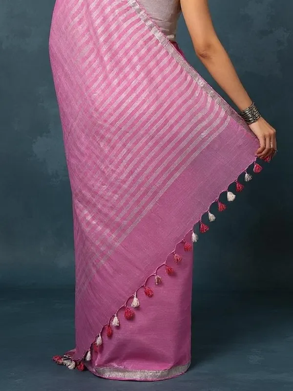 Gulmohar_Pure_Linen_Hand_Embroidered_Saree_Soft_Pink