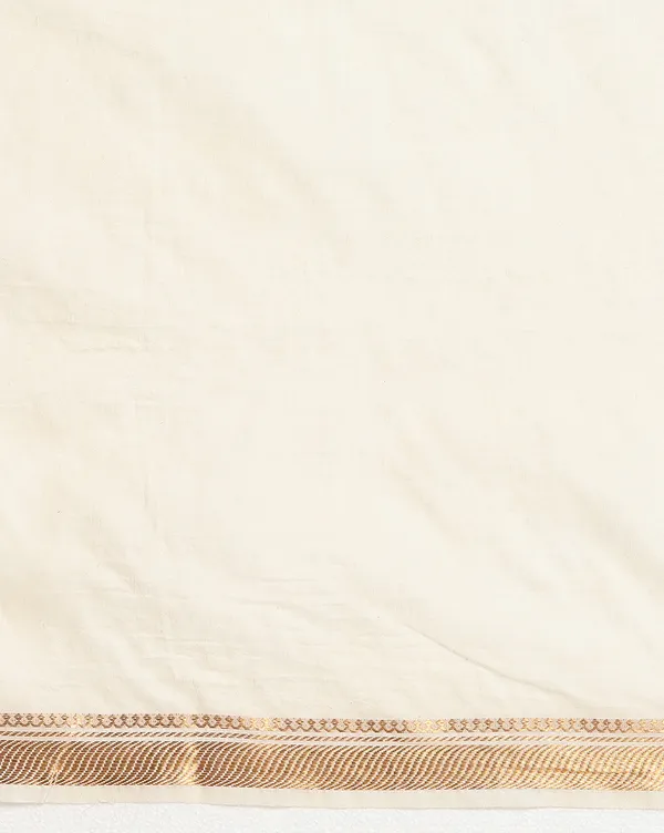 Aabha_Silk_Linen_Embroidered_Saree_Off_White