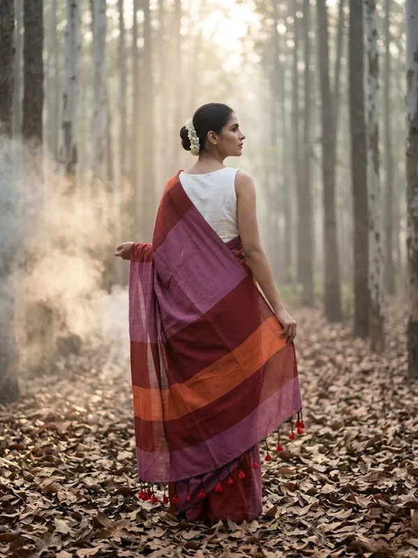 Earthloom_Handdyed_Khadi_Cotton_Saree_Lively