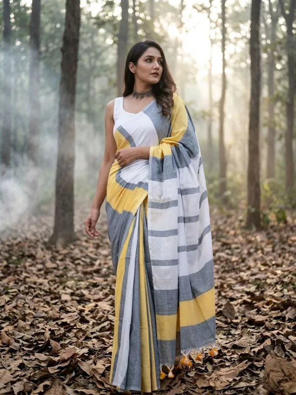 Earthloom_Handdyed_Khadi_Cotton_Saree_Brilliant