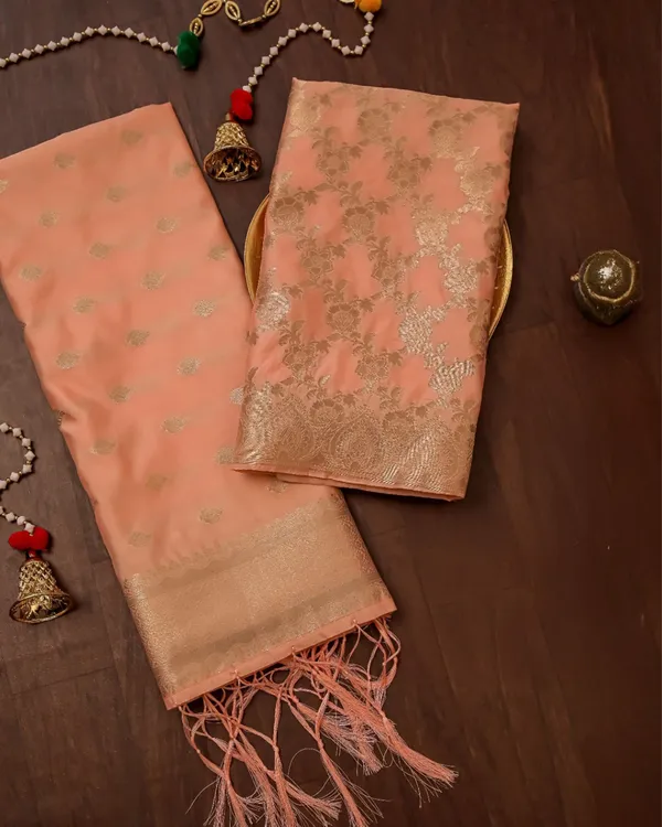 Noor-e-Banaras_Lichi_Silk_Peach_Brocade_Weaving_Suit