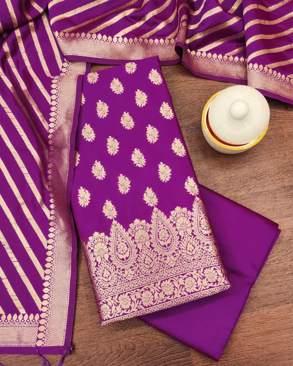 Noor-e-Banaras_Lichi_Silk_Violet_Suit_Brocade_Weaving