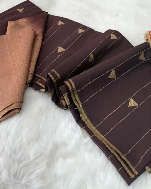 Trikon_Katha_Kota_Silk_Dark_Maroon_Jacquard_Saree