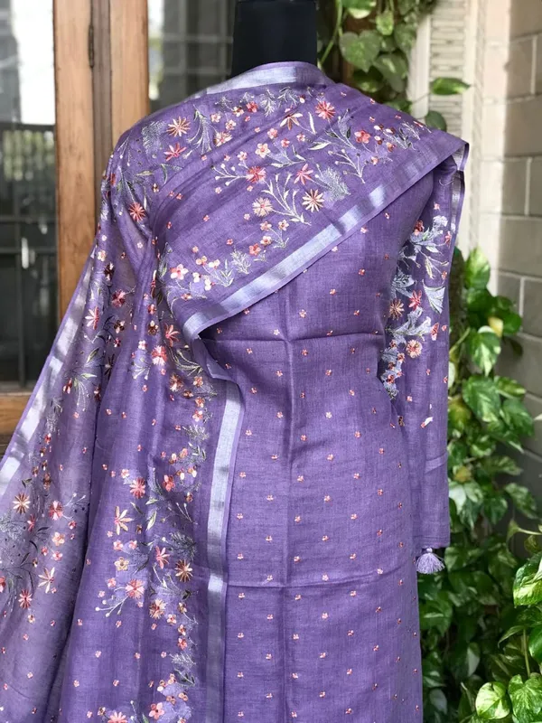 Gulmohar_Pure_Linen_Purple_Embroidered_Suit_Piece