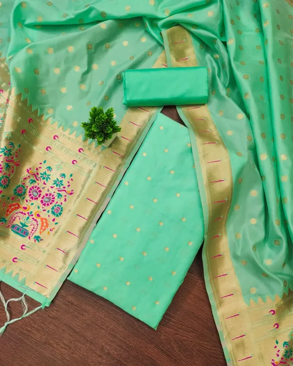 Noor-e-Banaras_Lichi_Silk_Teal_Green_Brocade_Suit