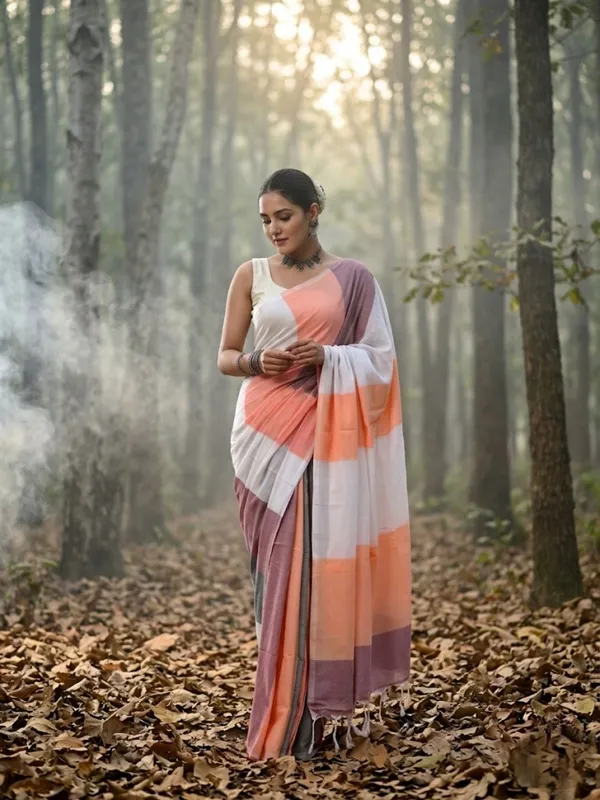Earthloom_Handdyed_Khadi_Cotton_Saree_Playful