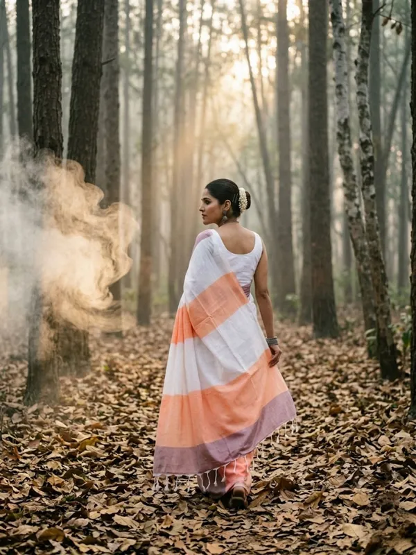 Earthloom_Handdyed_Khadi_Cotton_Saree_Playful