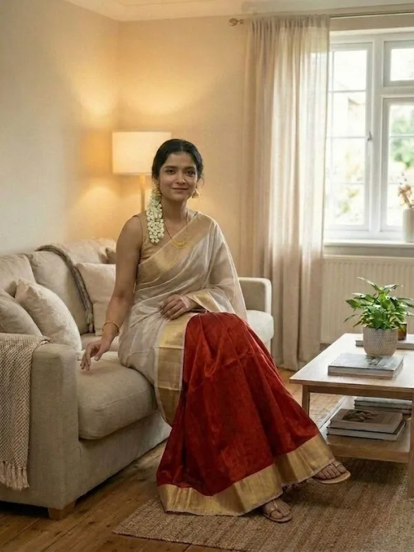 Handloom_Kota_Silk_Beige_&_Rust_Red_Saree