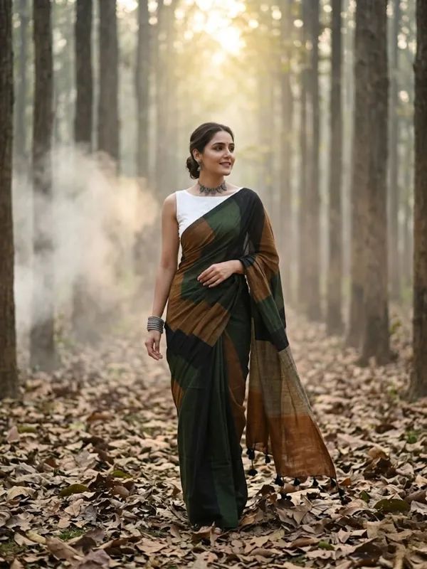Earthloom_Handdyed_Khadi_Cotton_Saree_Bold