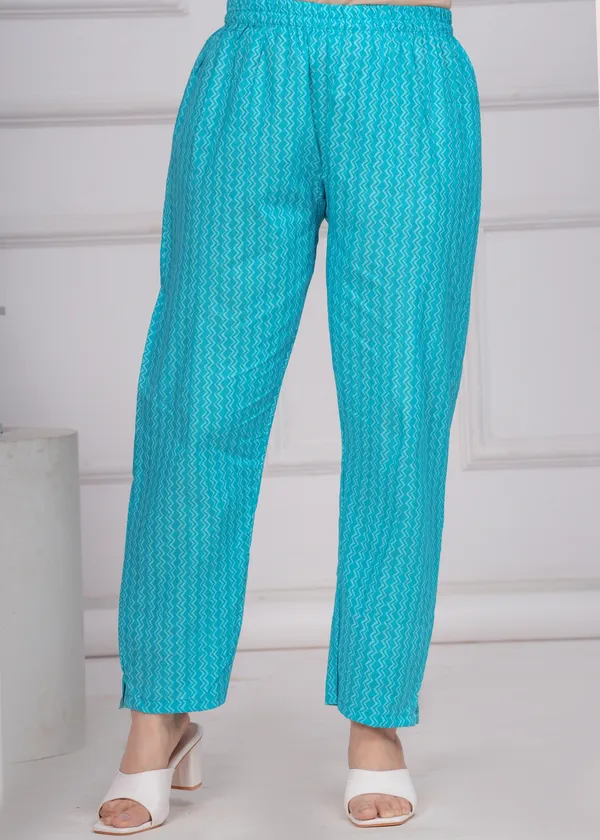 Aqua_Blue_Cotton_Angrakha_Kurti_With_Pant_&_Dupatta_Set_For_Women