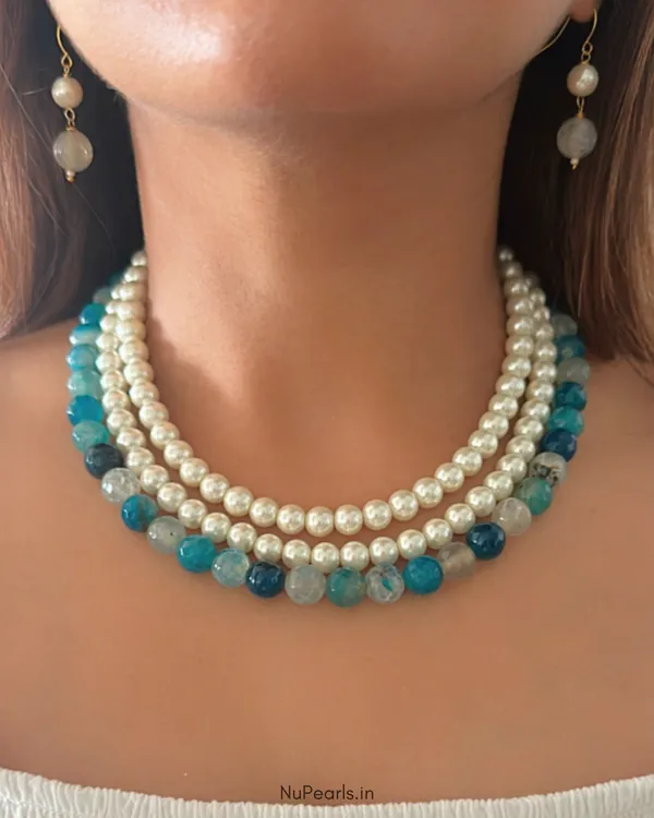 Blue_Rhea_Pearl_&_Stone_3_Layered_Necklace_For_Women