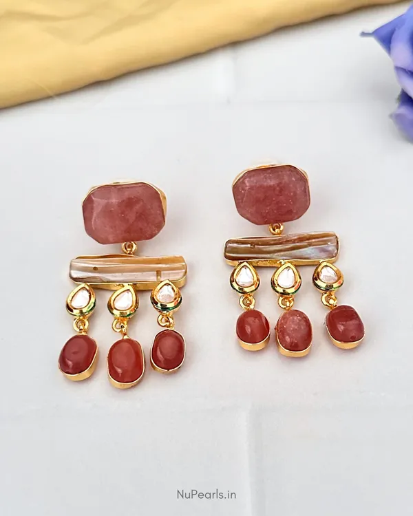 Peach_Azzah_Dangler_Earrings