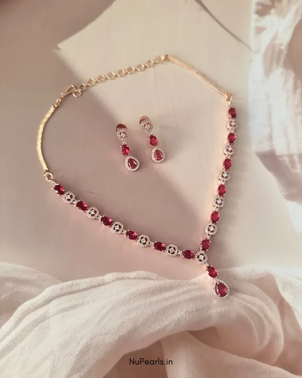 Red_Mia_AD_Stone_Necklace_|_18K_Gold_Plated_Necklace_Set_For_Women