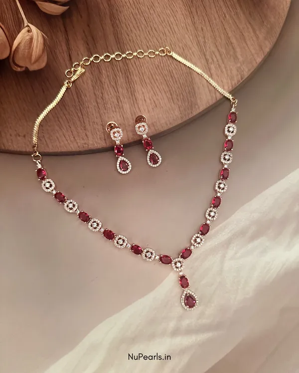 Red_Mia_AD_Stone_Necklace_|_18K_Gold_Plated_Necklace_Set_For_Women