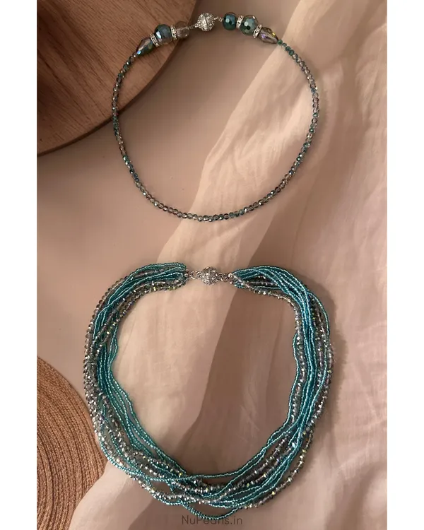 3-in-1_Handmade_Fizza_Teal_Blue_Crystal_Convertible_Long_Mala_Necklace