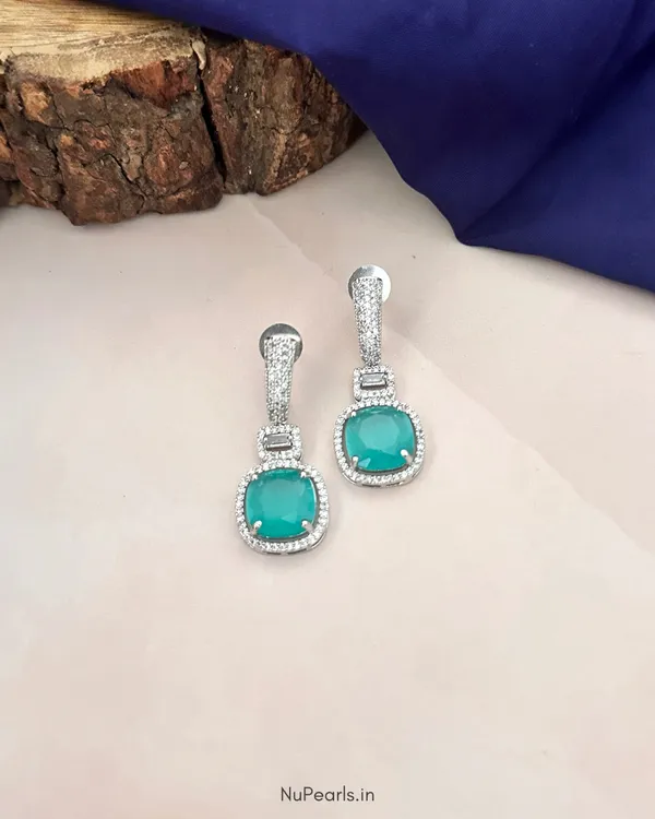 Mint_Green_Aria_AD_Stone_Drop_Earrings|_Rhodium_Plated_Party_Earrings_For_Women