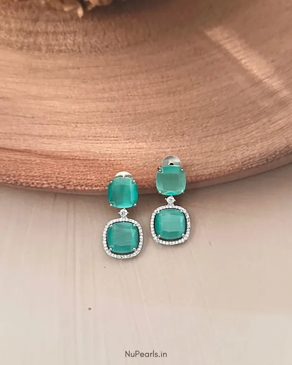 Mint_Green_Lucy_Doublet_Cz_Stone_Rhodium_Earrings