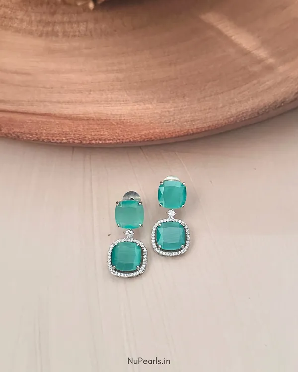 Mint_Green_Lucy_Doublet_Cz_Stone_Rhodium_Earrings