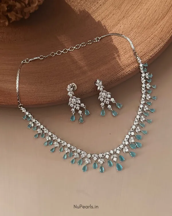 Light_Blue_Dwani_Necklace_|_Rhodium_Plated_CZ_Studded_Jewellery_Set_For_Women
