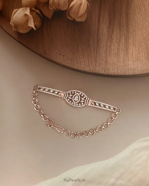 Rose_Gold_Vanie_|CZ_Adjustable_Bracelet_For_Women