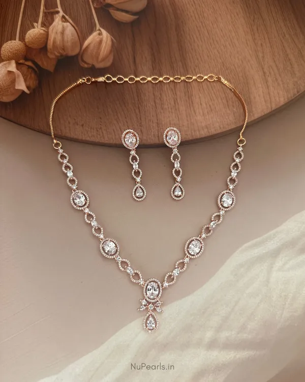 Rose_Gold_Suchi_Necklace_|_18K_Rose_Gold_Plated_CZ_Studded_Jewellery_Set_For_Women