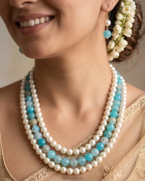 Light_Blue_Lila__Pearl_&_Stone_3_Layered_Mala_Necklace_For_Women