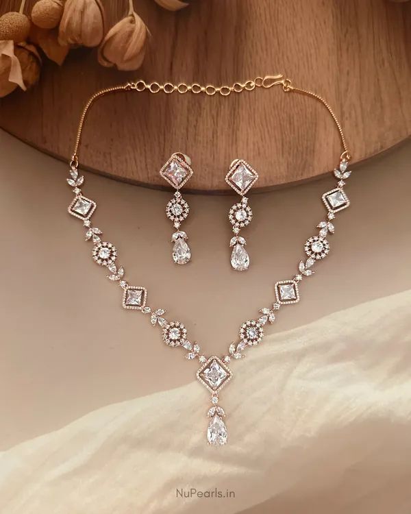 White_Jannat_Necklace_|_18K_Rose_Gold_Plated_CZ_Studded_Jewellery_Set_For_Women