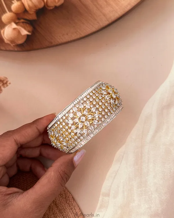 Aza_CZ_Gold-Silver_Dual_Tone_Statement_Premium_Openable_Kada_Bracelet