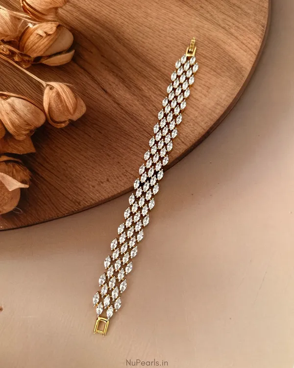 Daya_Gold_Plated_Marquise_CZ_Premium_Thick_Tennis_Bracelet