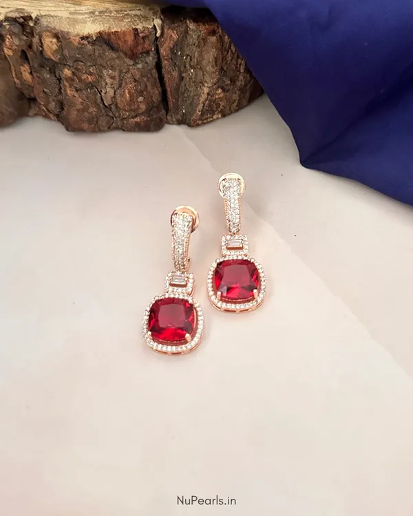 Red_Aria_AD_Stone_Drop_Earrings|_18K_Rose_Gold_Plated_Party_Earrings