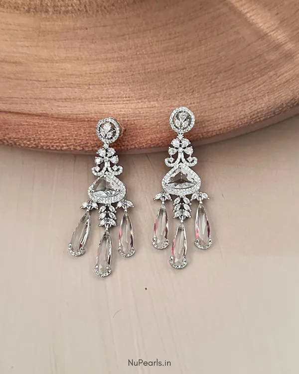White_Grace__American_Diamond_Rhodium_Plated_Chandelier_Party_Earrings_For_Women