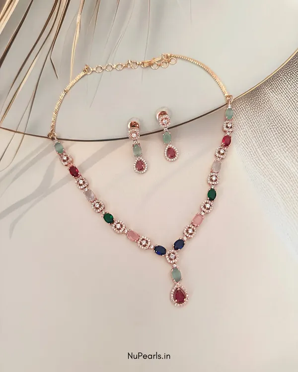 Multi_Mia_AD_Stone_Necklace_|_18K_Gold_Plated_Necklace_Set_For_Women