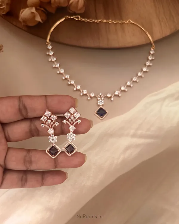 Purple_Viti_Necklace_|_18K_Rose_Gold_Plated_CZ_Studded_Jewellery_Set_For_Women