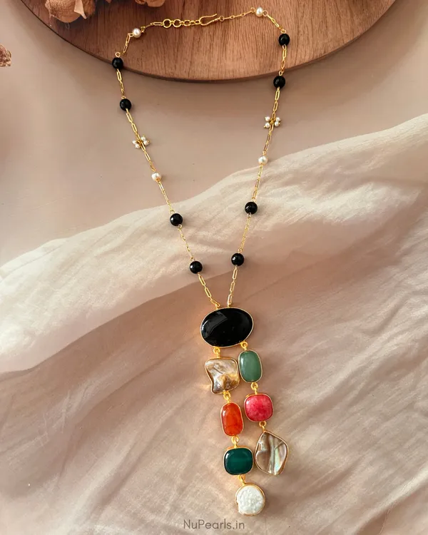 Handmade_Black_Feya_Statement_Necklace|_Mother_Of_Pearl,_Baroque_Pearl_&_Agate
