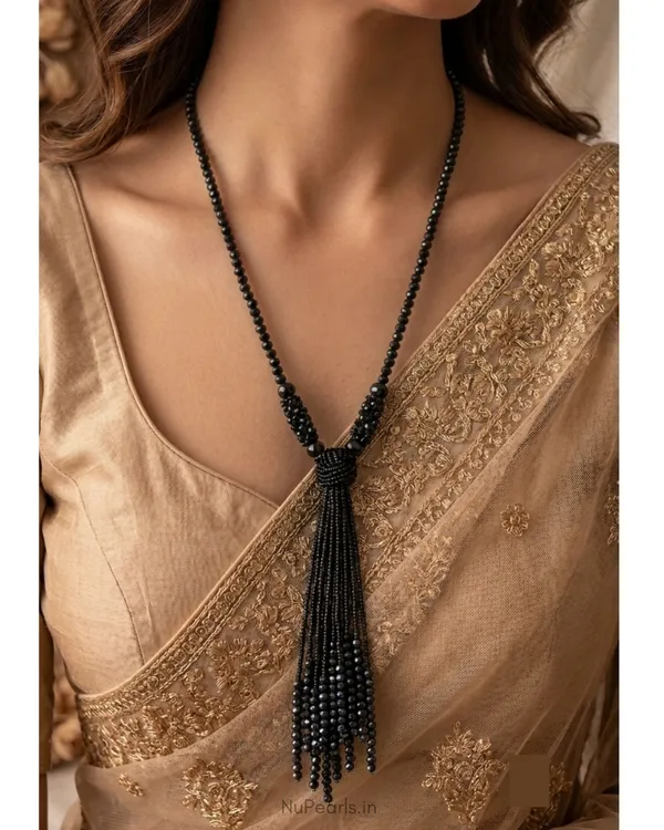 Handmade_Black_Zanya_Crystal_Tassel_Long_Mala_Necklace