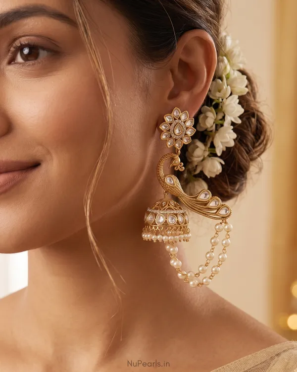 White_Moor_Kundan_Jhumki_|_18K_Gold_Plated_Designer_Earrings