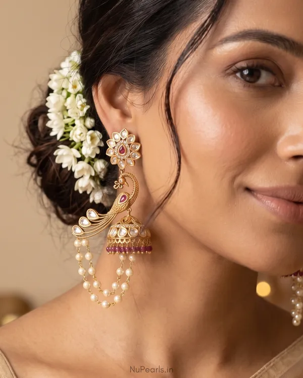 Red_Moor_Kundan_Jhumki_|_18K_Gold_Plated_Designer_Earrings